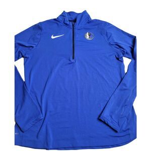 3106 Nike Dri-Fit NBA Dallas Mavericks 1/4‎ Zip Pull Over Women's Large